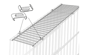 arcadia Pergone 13cm Zaunabdeckung, 10,5cm breit