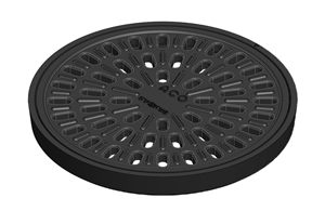 ACO Gussdeckel Ø 30cm gelocht Kl B125