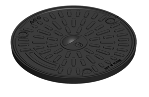 ACO Gussdeckel Ø 50cm mit Handgriff Kl A15