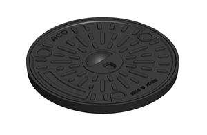 ACO Gussdeckel Ø 40cm mit Handgriff Kl B125