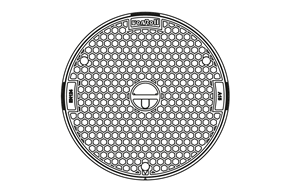 Gussdeckel 1 t verschraubt Geruchdicht Ø 60 cm