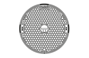 Gussdeckel 5 t verschraubt, geruchdicht Ø 100 cm