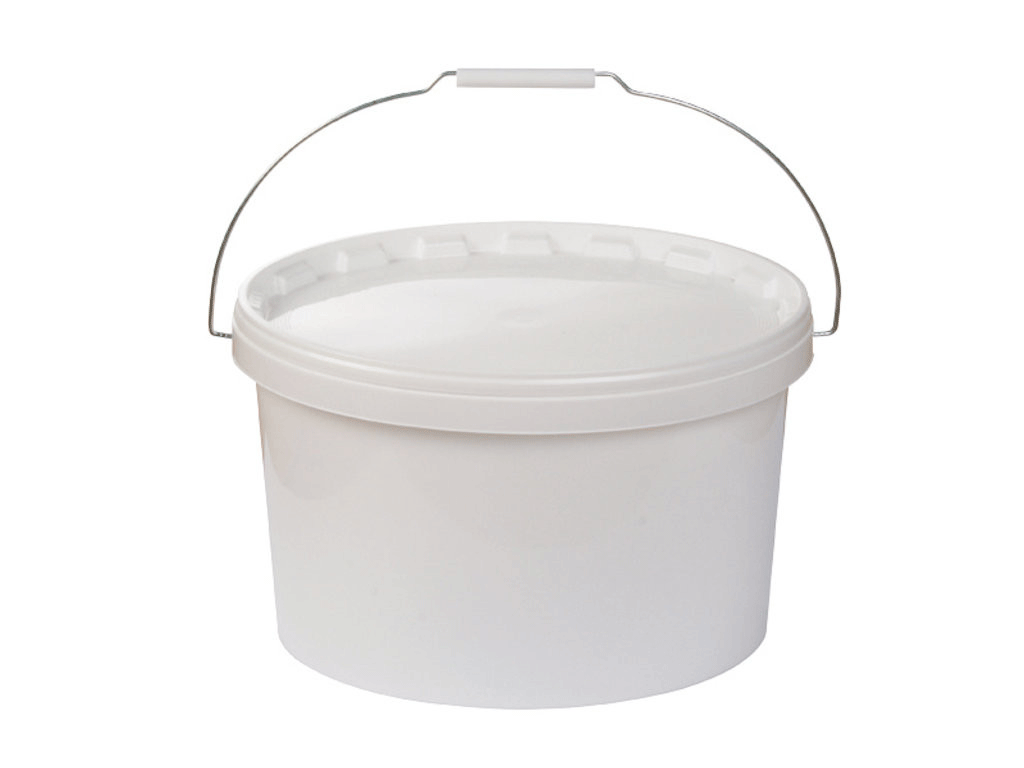 Kunststoffeimer mit Deckel 10.5 l oval