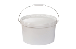 Kunststoffeimer mit Deckel 10.5 l oval