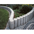 Rundpalisaden Beton mit Kehle