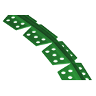 Steinfix Randabschluss rund, PVC grün, 2m lang