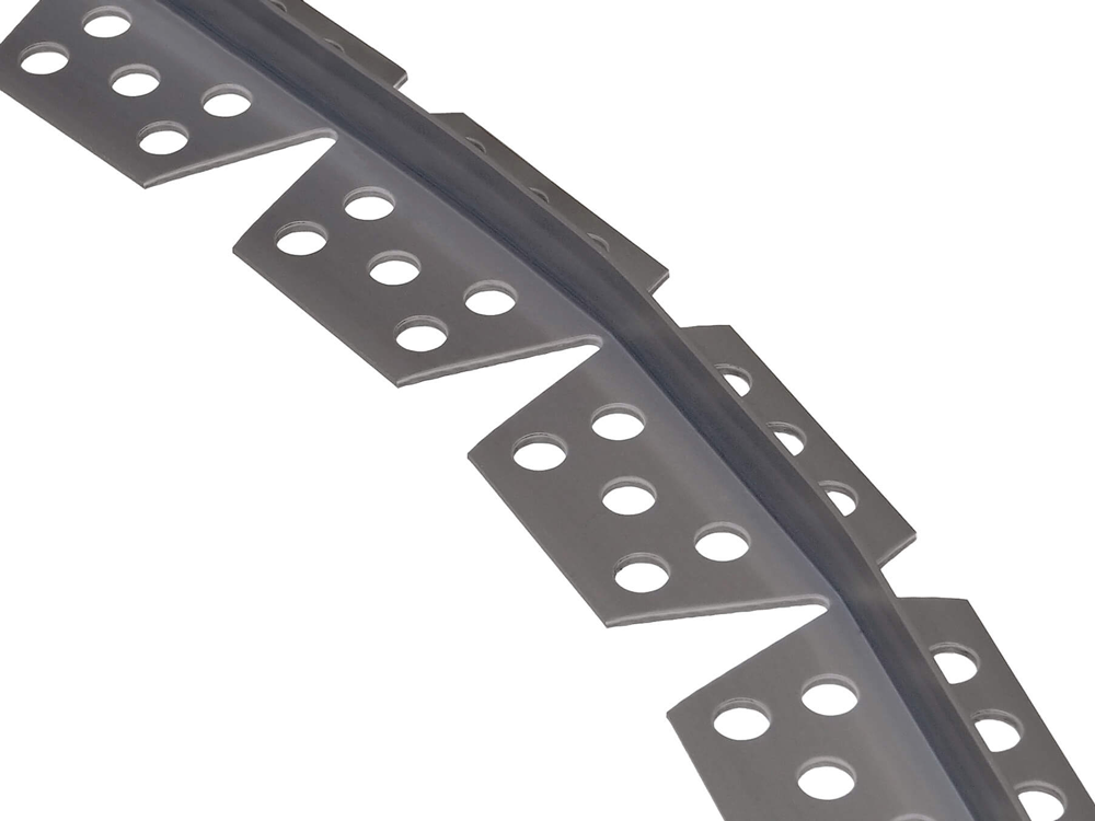 Steinfix Randabschluss rund, PVC grau, 2m lang