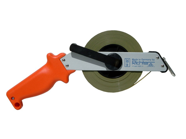 Bandmass Richter Stahl 30m, auf Rahmen 7212ER/30