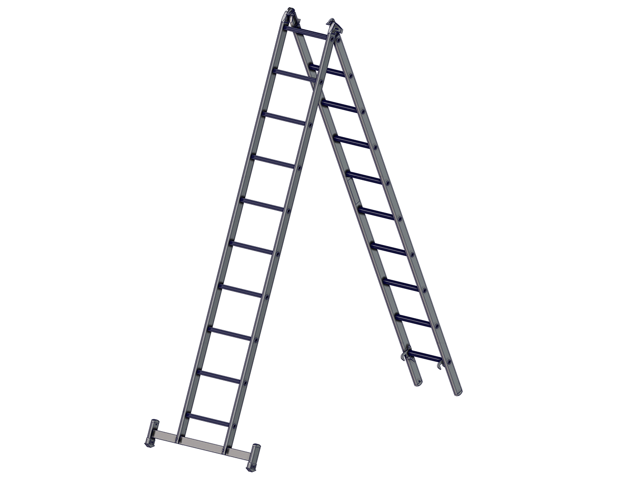 FORTAL Mehrzweckleiter 2-teilig, 2,94m