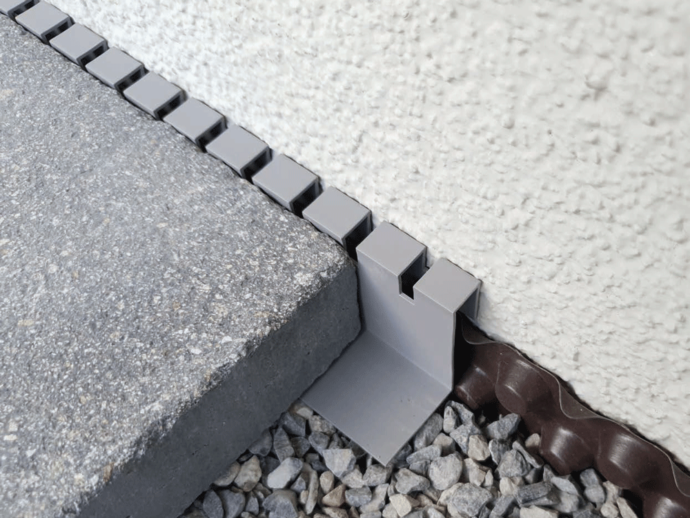 DISTO Distanzprofil für Fassadenabschluss