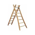 Holzschiebe-Bockleiter, 2-teilig, 2x7 Sprossen