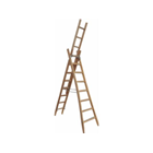 Holzschiebe-Bockleiter 3x10 Sprossen