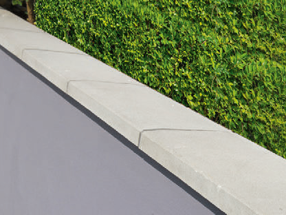 Beton-Abdeckplatten mit Wassernasen