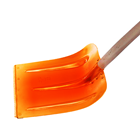 Schneeschaufeln ALU orange, Stahlkante