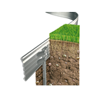 Beeteinfassung Rite Edge Alu natur, Höhe: 10cm, 2,44m 