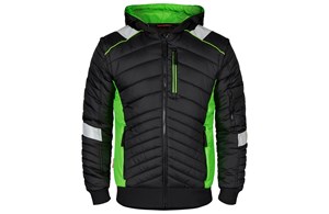 Steppjacke Cargo schwarz/grün