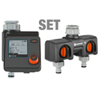 Gardena Bewässerungsuhr Select mit 2 Wege Verteiler