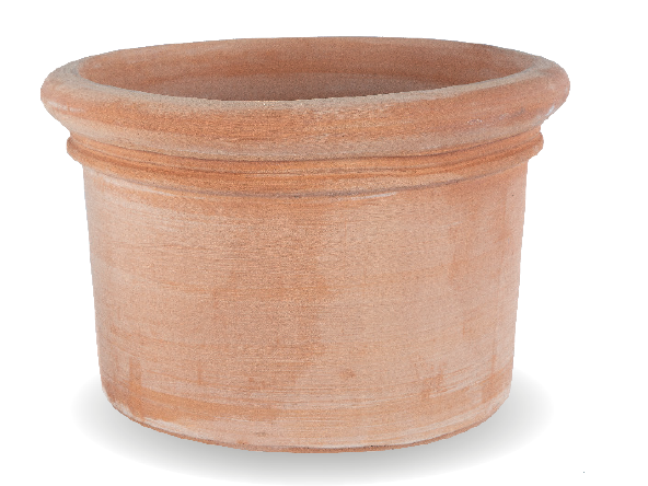 Terracotta Tontopf Cilindro, handgemacht