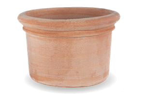 Terracotta Tontopf Cilindro, handgemacht