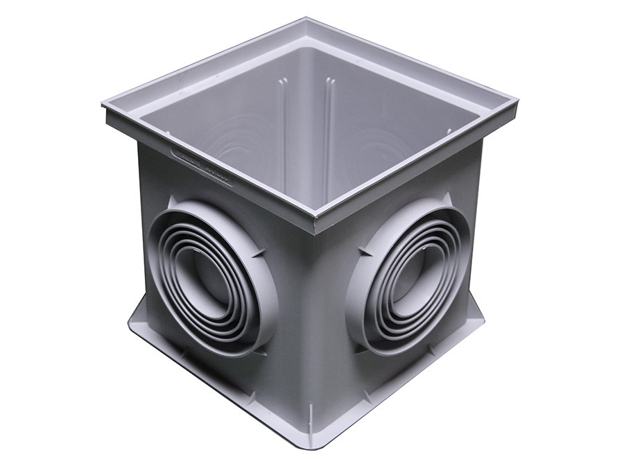 Volfi Kontrollschacht DP-FS 30x30x30cm, Kunststoff