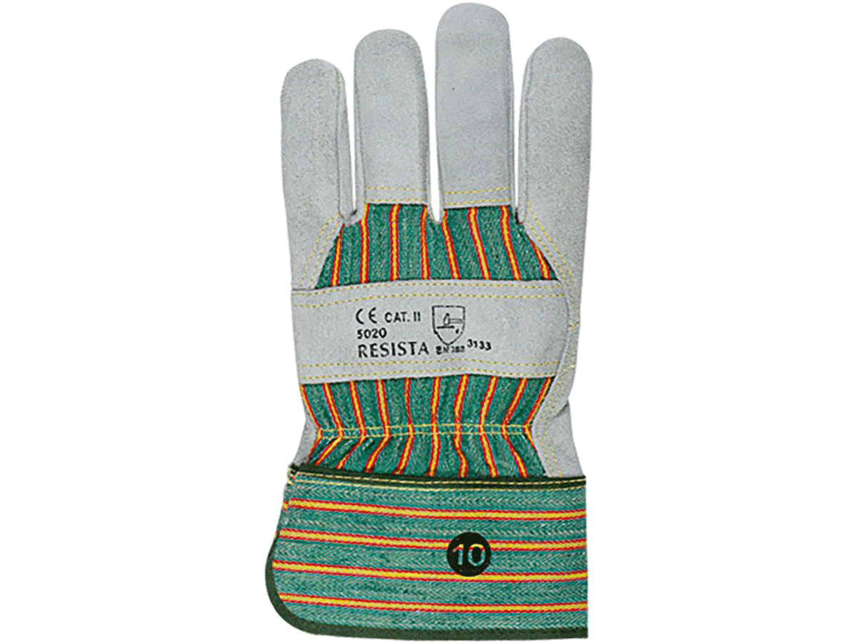 Handschuhe Spaltleder grau