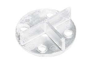 Fugen-T-Stück mit Bodenplatte 3/12-50mm Volfi FK-BT transparent